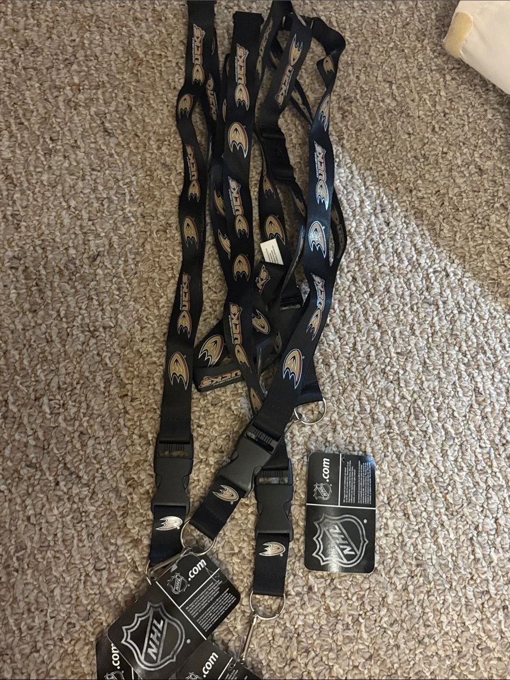 Black Team Lanyard - Official NHL Logo
